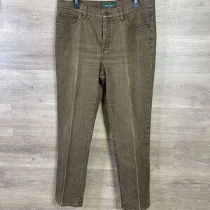 Lauren Ralph Lauren Jeans Womens Sz 12 Classic Straight Fall Office Casual Denim